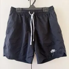 ナイキ NIKE ショートパンツ 無地 S 黒 ポリエステル スポーツ ジム