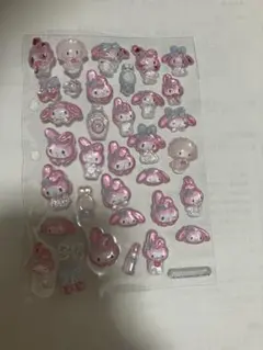 キャラクター ステッカーセット 3種 マイメロディ ボンボンドロップシール