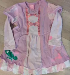 着用1回　BabyDoll ラプンツェル長袖 ドレス　ディズニープリンセス90のサムネイル