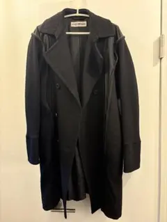 ISSEY MIYAKE ブラック トレンチコート　ナイロン ISSEY MIYAKE ブラック トレンチコートナイロン