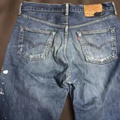 名作復刻【極太502XX日本製ペンキ】ビッグサイズ雰囲気生地厚◉廃盤赤耳タロン