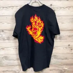 L ホワイト ハンド サンタクルーズ Tシャツ フレア ファイヤ ファイア 