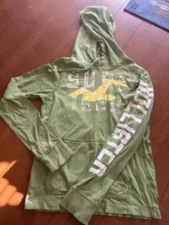 Hollister オリーブグリーン パーカー M