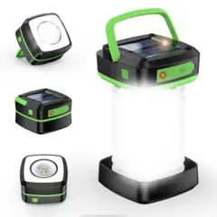 充電式LEDランタン ソーラー 折り畳み キャンプ 災害用 懐中電灯 アウトドア