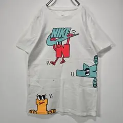 NIKE【ナイキ】半袖　Tシャツ　キャラクター　プリント　ロゴ　キッズ　白