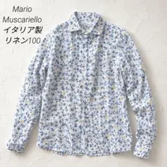 ナポリ本店購入 新品同様 マリネッラ 紺 無地 ワンポイント シルク