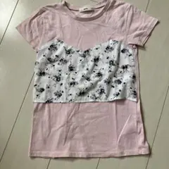 MPS フラワープリント切り替えTシャツ 140のサムネイル