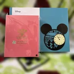 Mickey & Minnie シルエット時計 ショルダーバッグ セット