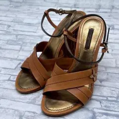 LOUIS VUITTON クロスストラップ サンダル 23cm 36