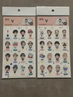 BTS V ステッカー ２枚セット