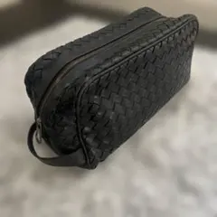 美品✨ボッテガヴェネタ セカンドバッグ　本革 ブラック メンズ 保存袋あり❤️