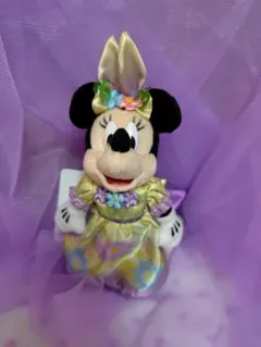 【新品タグ付き】ミニー　イースター　ぬいぐるみバッジ　2015