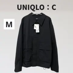 【新品】UNIQLO:C ユニクロC コットンショートブルゾン ブラック M