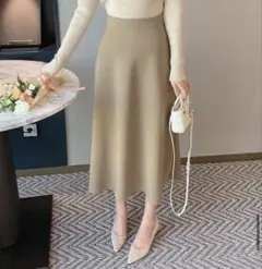 citynwoman 裏起毛ロングフレアスカート・p614198