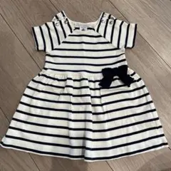 プチバトー ワンピース 12m 74cm