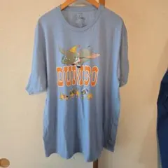 Disney ダンボ Tシャツ XL ブルー キャラクタープリント