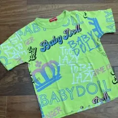 BABYDOLL プリントTシャツ サイズ110 ライムグリーン