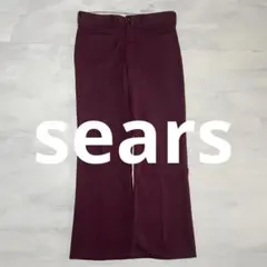 レア ビンテージ sears 幾何学模様 スラックス ワインレッド　talonのサムネイル