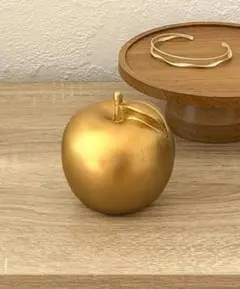 3coins りんご　アップル　オブジェ　ゴールド　置物　インテリア