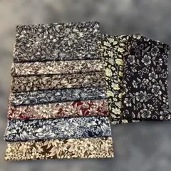 【使いさし　はぎれセット】　サイズ色々　まとめ売り　花柄　ボタニカル柄