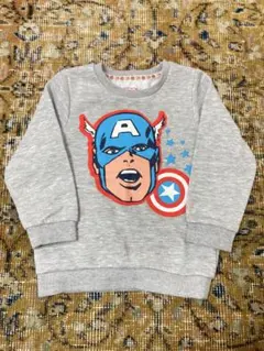 キャプテン・アメリカ トレーナー グレー 98cm〜