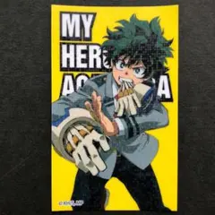 僕のヒーローアカデミアウエハース第二弾 おまけシール キラシール 緑谷出久 制服