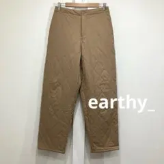 earthy_ アーシー キルティング パンツ ウエストゴム