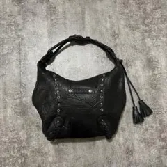 y2k ワンショルダー　ハンドバッグ　グランジ　ブラック