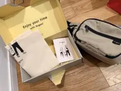 hugoo ベージュ ヒップシート ポケット ショルダーバッグ