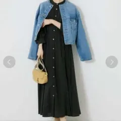 レオパードドットプリントワンピース