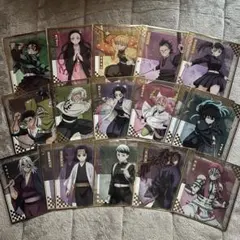 アニプレックスオンラインくじ 鬼滅の刃 F賞 クリア色紙 17枚セット
