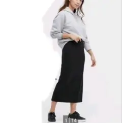 UNIQLO　ストレッチダブルフェイスナロースカート