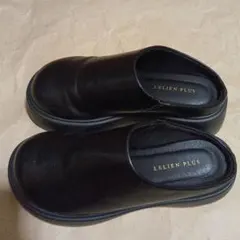 LELIEN PLUS ブラック サボ・クロッグサンダル