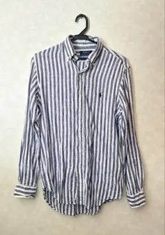 Polo Ralph Lauren リネン ストライプシャツ XS