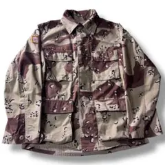 90s USARMY 6C デザート チョコチップカモ BDUジャケット S-R