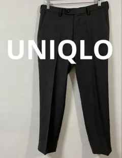 ユニクロ　感動パンツウルトラライト　ウールライク　ウエスト85cm ダークグレー