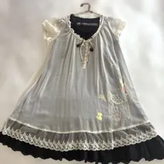 美品　シェリーラファムシアーポニーワンピース、ブラックワンピース2枚セットのサムネイル