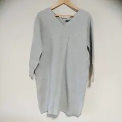 ジャーナルスタンダードVネックカットソーチュニックライトグレー