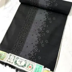 結城紬　奥順　新品　反物　真綿紬　未仕立て品