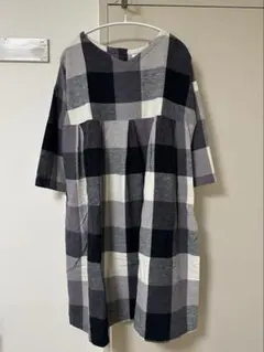 niko and... チェック柄ワンピース