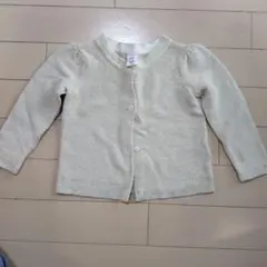 baby GAP ラメ アイボリー カーディガン 12-18ヶ月 美品