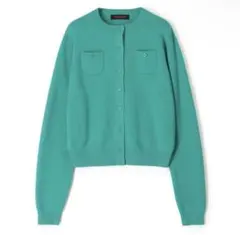 caban コットンカシミヤ クルーネックカーディガン