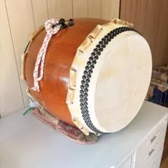 木製円筒形和太鼓 蛇皮打面 - メルカリ