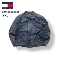 の*お様 TOMMY HILFIGERコットンジャケット鬼フェードXXLネイビー