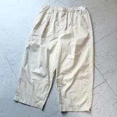 新品 ユニクロ パラシュートクロップドパンツ XXL ナチュラル タグ付き