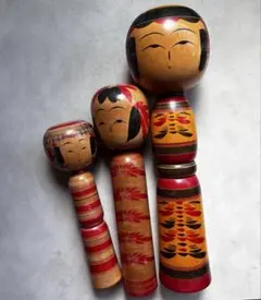 伝統工芸 こけし3体セット