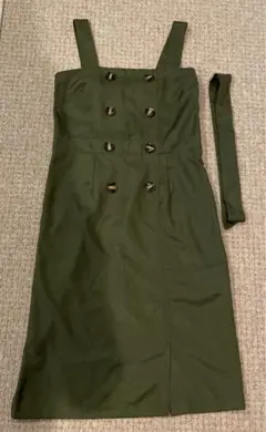 セシルマクビー　カーキ　ジャンパスカート　春秋用　美品