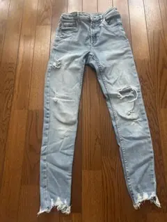 ZARA カットオフ　デニム　152