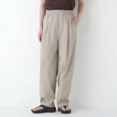 タグ付新品 ヒューマンウーマン カーブパンツ 接触冷感 夏　グレージュ M