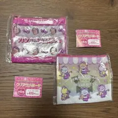 マツケンサンバ　ハローキティ　クリアラメポーチ　2個セット　ガチャガチャ